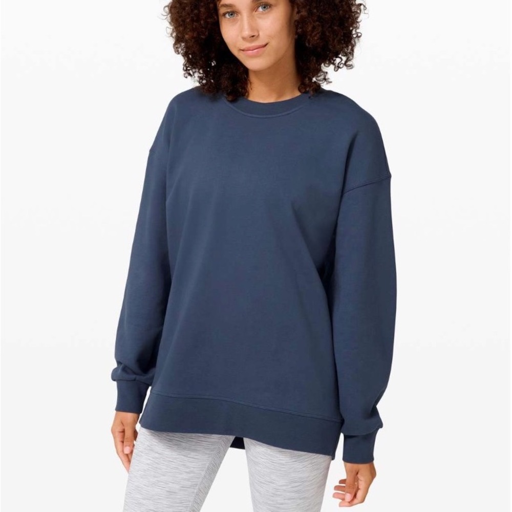 Lululemon perfectly oversized Crew in Iron Blue
